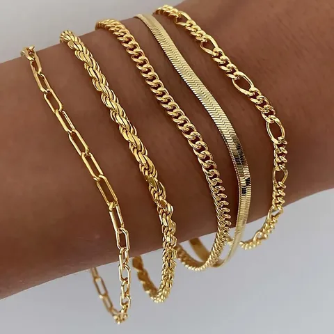 Stackable stainless steel bracelet