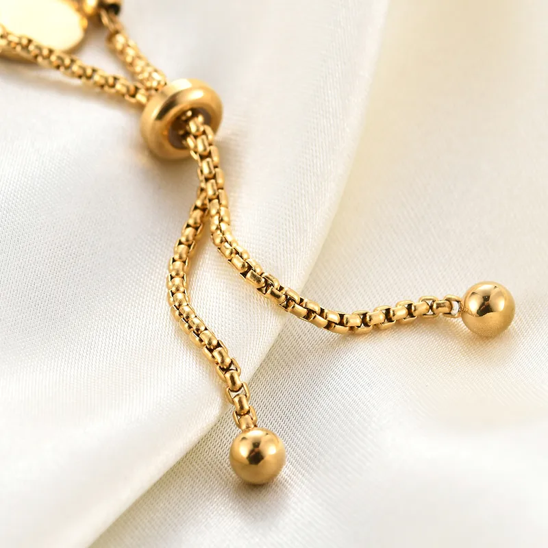 Drawstring stainless steel bracelet