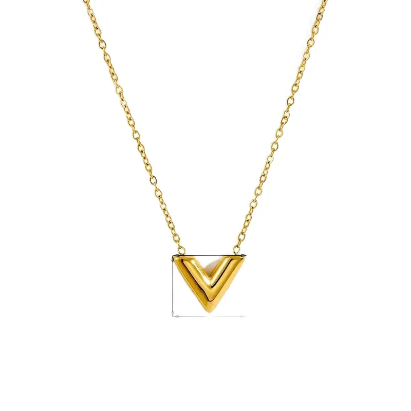 Gold V Necklace